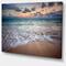 Designart - Waves Crashing Serene Seashore - Seascape Canvas Art Print